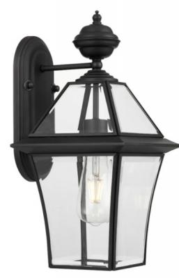 RYE 20 SOLID BRASS EXTERIOR WALL LIGHT IP43. BRASS OR BLACK